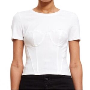 Opening Ceremony x Callipygian white corset tee